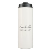 Bouteilles Isothermes Monogram neutre | Minimalist stylish (Devant)