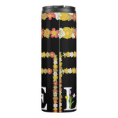 Bouteilles Isothermes Monogram Rustic Daisy Floral Love (Dos)