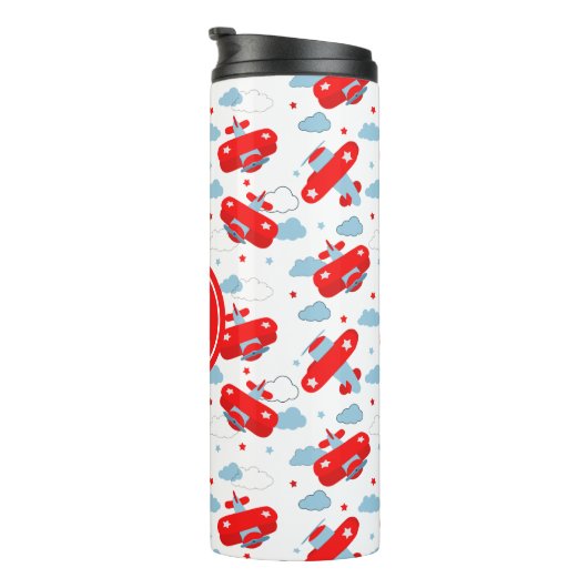 Bouteilles Isothermes Monograme des Red and Blue Planes et des Clouds (Tourné sur la droite)