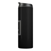 Bouteilles Isothermes Monogramme 3 cadres | Noir & Blanc (Tourné sur la droite)