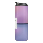 Bouteilles Isothermes Monogramme Abstrait moderne violet et rose (Tourné sur la droite)