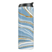 Bouteilles Isothermes Monogramme Agate bleu (Tourné sur la gauche)