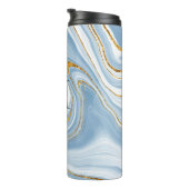 Bouteilles Isothermes Monogramme Agate bleu (Tourné sur la droite)