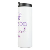 Bouteilles Isothermes Monogramme ajouter le nom lettre demoiselles maria (Tourné sur la droite)