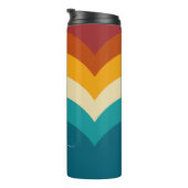 Bouteilles Isothermes Monogramme arc-en-ciel Nom personnalisé Retro Suns (Tourné sur la droite)