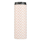 Bouteilles Isothermes Monogramme blanc rose et or Chevron (Dos)