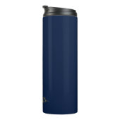 Bouteilles Isothermes Monogramme bleu marine et or (Tourné sur la droite)
