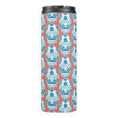 Bouteilles Isothermes Monogramme bleu moutarde sucre (Dos)