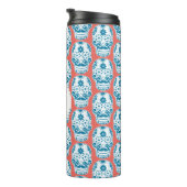 Bouteilles Isothermes Monogramme bleu moutarde sucre (Tourné sur la droite)