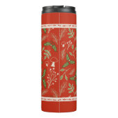 Bouteilles Isothermes Monogramme Bois de Noël Rouge (Dos)