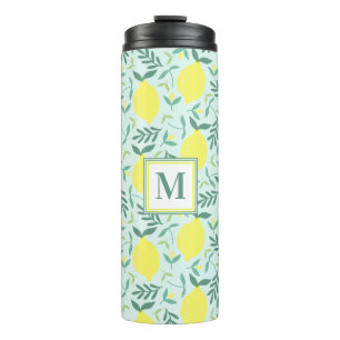 Bouteilles Isothermes Monogramme botanique de citron motif