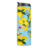 Bouteilles Isothermes Monogramme citron bleu (Tourné sur la droite)