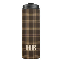 Monogramme Classique Vintage Marron Foncé et Beige