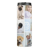 Bouteilles Isothermes Monogramme Collage photo multiple Chic Floral Desi (Dos)