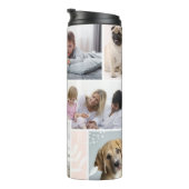 Bouteilles Isothermes Monogramme Collage photo multiple Chic Floral Desi (Tourné sur la droite)