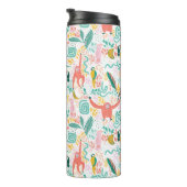 Bouteilles Isothermes Monogramme Colorful Happy Jungle Animaux (Tourné sur la droite)