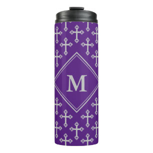 Bouteilles Isothermes Monogramme CROSS élégant gris violet