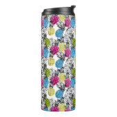 Bouteilles Isothermes Monogramme d'ananas et de palmettes | d'art de (Tourné sur la gauche)