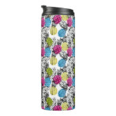 Bouteilles Isothermes Monogramme d'ananas et de palmettes | d'art de (Tourné sur la droite)