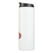 Bouteilles Isothermes Monogramme d'aquarelle florale rose-bourgogne mode (Tourné sur la droite)