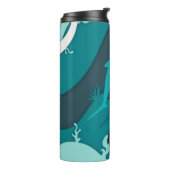 Bouteilles Isothermes Monogramme d'art Abstrait cool requin (Tourné sur la gauche)