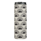 Bouteilles Isothermes Monogramme d'art Abstrait moderne noir et beige Su (Dos)