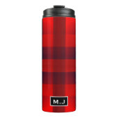 Bouteilles Isothermes Monogramme de carton rouge Bokeh Buffalo (Devant)