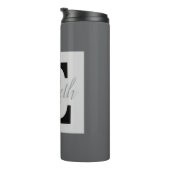 Bouteilles Isothermes Monogramme de fille et nom rose violet bagages (Tourné sur la droite)