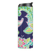 Bouteilles Isothermes Monogramme de marguerite bohème coloré (Tourné sur la gauche)