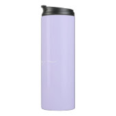 Bouteilles Isothermes Monogramme de nom féminin écriture moderne violet  (Tourné sur la droite)