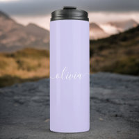 Monogramme de nom féminin écriture moderne violet 