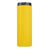 Bouteilles Isothermes Monogramme de nom personnalisé en néon uni jaune-o (Dos)