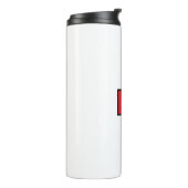 Bouteilles Isothermes Monogramme de nom professionnel élégant moderne (Tourné sur la gauche)