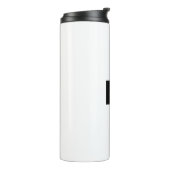 Bouteilles Isothermes Monogramme de nom professionnel élégant moderne (Tourné sur la gauche)