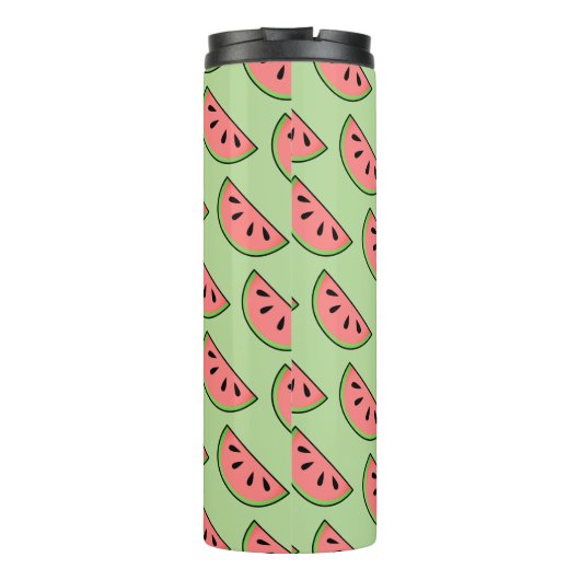Bouteilles Isothermes Monogramme de pastèques d'été mignonnes (Dos)