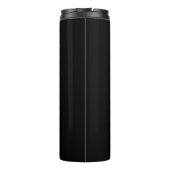Bouteilles Isothermes Monogramme de script Black Gold moderne (Dos)