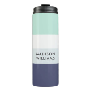 Bouteilles Isothermes Monogramme de script Colorblock Therm à bande hori