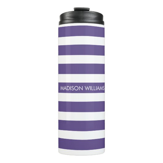 Bouteilles Isothermes Monogramme de script de nom personnalisé (Devant)