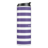 Bouteilles Isothermes Monogramme de script de nom personnalisé (Tourné sur la gauche)