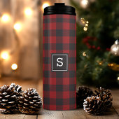 Bouteilles Isothermes Monogramme de sériole rouge et noire plaquée de bi