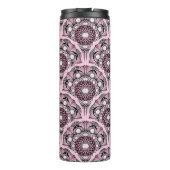 Bouteilles Isothermes Monogramme Déco Rose Dusky Cherry Blossom Mandala (Dos)