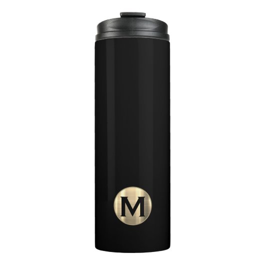 Bouteilles Isothermes Monogramme d'or noir (Devant)