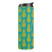 Bouteilles Isothermes Monogramme du fruit tropical | d'ananas (Tourné sur la gauche)