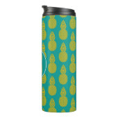 Bouteilles Isothermes Monogramme du fruit tropical | d'ananas (Tourné sur la droite)