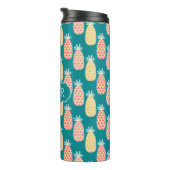 Bouteilles Isothermes Monogramme du motif | de griffonnage d'ananas (Tourné sur la droite)