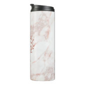 Bouteilles Isothermes Monogramme en marbre rose Toute initiale et nom Pe (Tourné sur la droite)