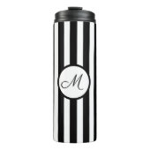 Bouteilles Isothermes Monogramme en or noir blanc rayé (Devant)