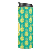 Bouteilles Isothermes Monogramme en pastel des ananas | (Tourné sur la droite)