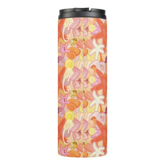 Bouteilles Isothermes Monogramme en pastel des créatures | de mer (Dos)