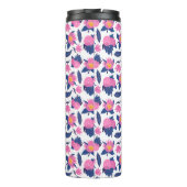 Bouteilles Isothermes Monogramme floral avec initial - Cadeau personnali (Dos)